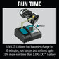 Makita BL1840BDC2 18V LXT Optimum Charger Starter Pack with two lithium-ion batteries