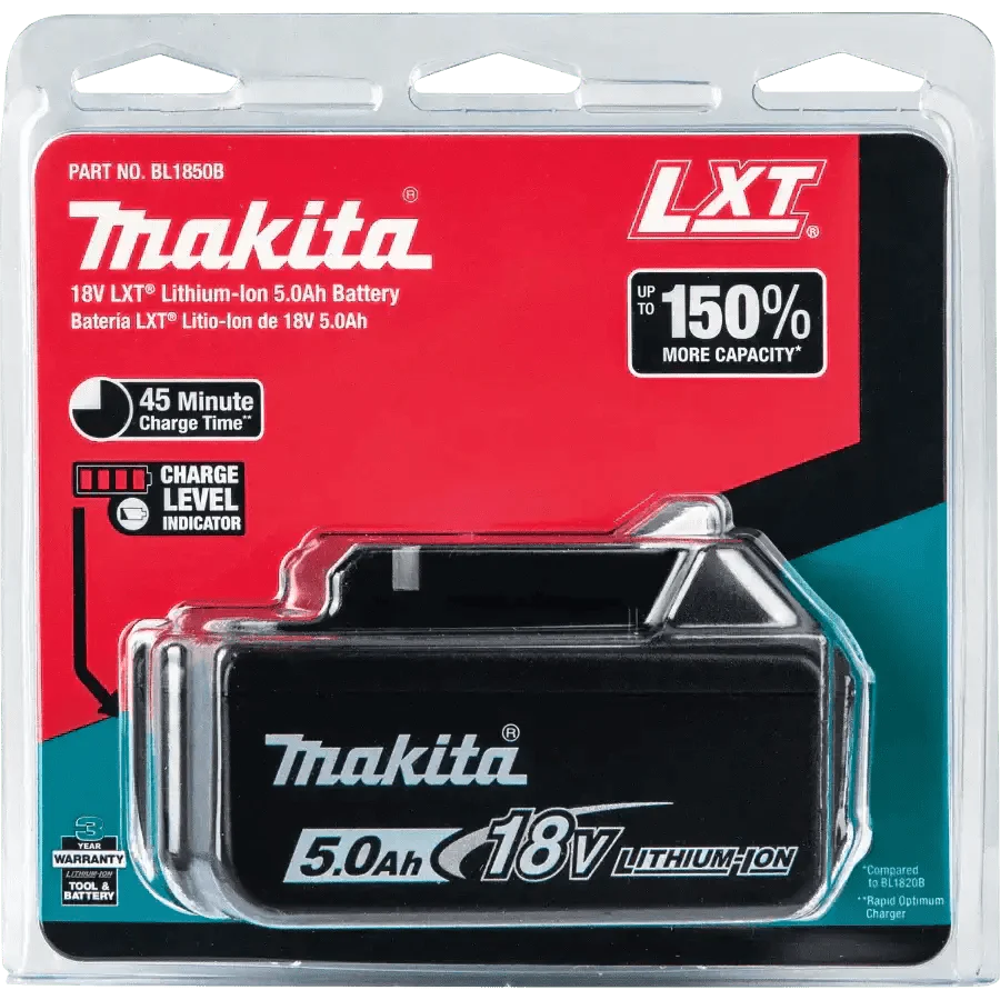 Chief Miller Power Tool Batteries Makita BL1850B 18V LXT® Lithium‑Ion 5.0Ah Battery Apparel