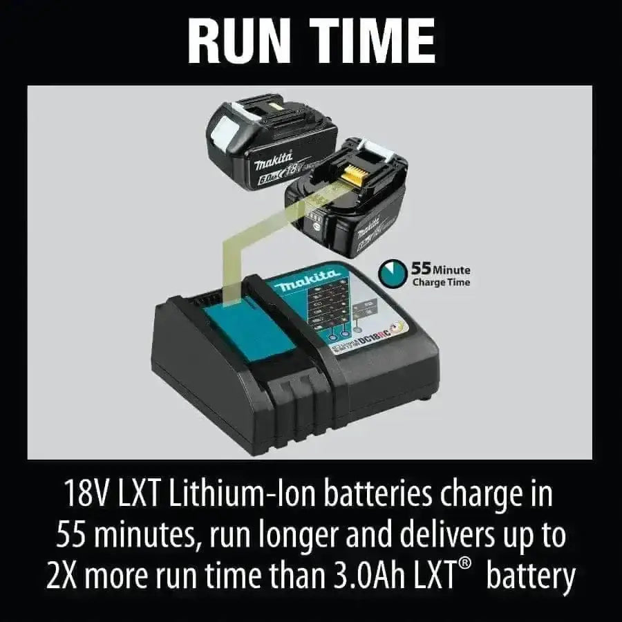 Makita BL1860B 18V LXT® Lithium‑Ion 6.0Ah Battery - Chief Miller Apparel