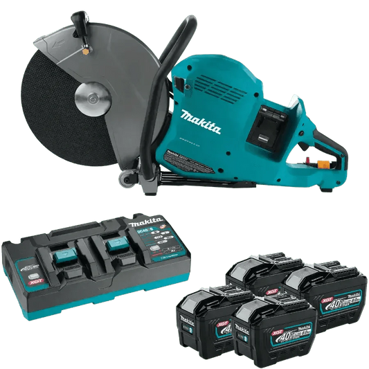 Makita GEC01PL4 80V max (40V max X2) XGT® Brushless 14" Power Cutter Kit with 4 Batteries, AFT®, Electric Brake (8.0Ah) - Chief Miller Apparel