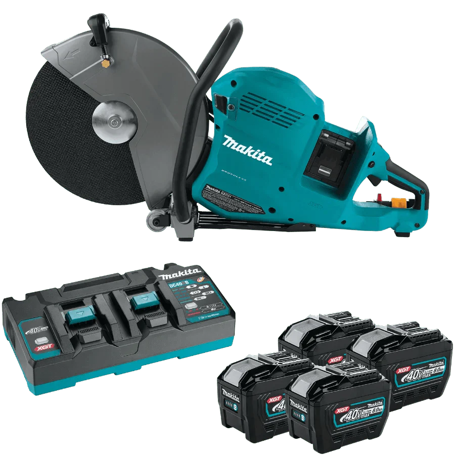 Chief Miller Cut-Off Saws Makita GEC01PL4 80V max (40V max X2) XGT® Brushless 14" Power Cutter Kit with 4 Batteries, AFT®, Electric Brake (8.0Ah) Apparel