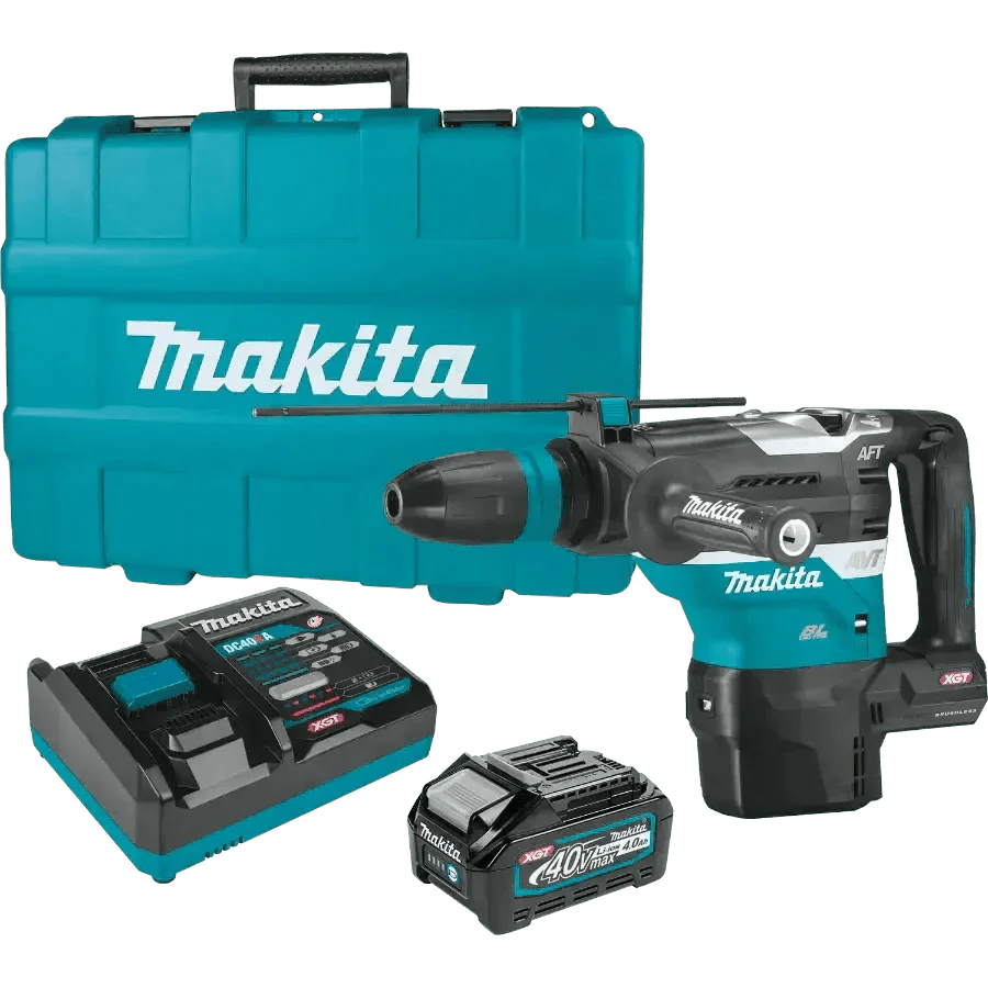 Chief Miller Handheld Power Drills Makita GRH05M1 40V max XGT® Brushless 1‑9/16" SDS‑MAX AVT® Rotary Hammer Kit, AFT®, AWS® Capable (4.0Ah) Apparel