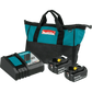 Makita BL1840BDC2 18V LXT Lithium-Ion Battery kit with Rapid Optimum Charger in teal and black