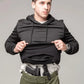 Man demonstrating concealed carry in hand pocket of Standoff Concealment Hoodie Mk.II