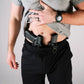 Man in Carrier Shorts Mk.II - Midnight Black 7’’ for concealed carry with holster