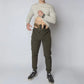 Man with concealed carry in carrier retention waistband of Carrier Traveler Joggers
