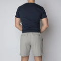 Man in arrowhead tactical apparel wearing NEW Carrier Shorts Mk.II - Chalk Grey 7