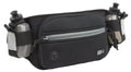Black Marathon Gun Pack with dual water bottle holders and zippered storage for concealed carry