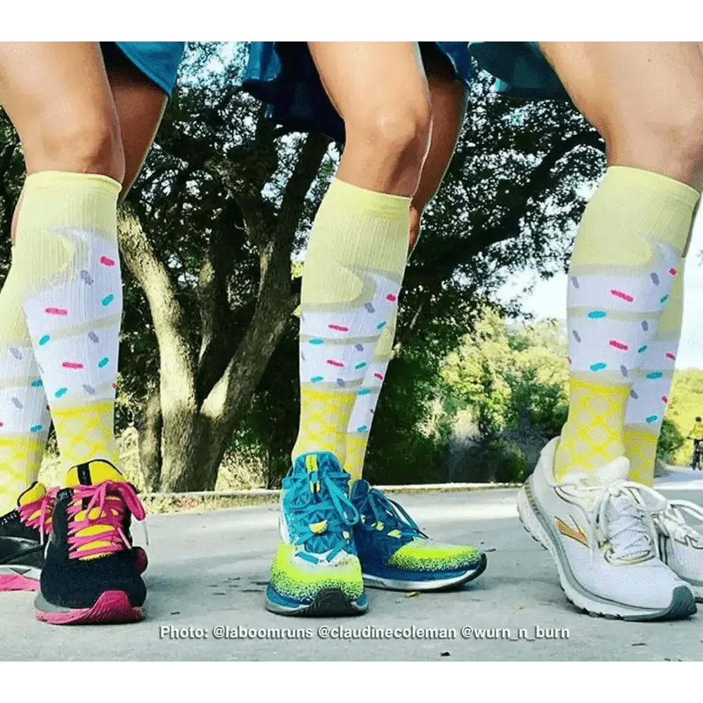 Chief Miller Compression Socks>Over-the-Calf>Marathon Marathon, Ice Cream Cone Apparel