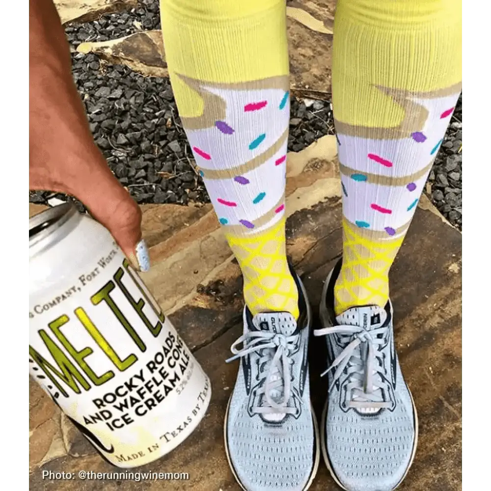 Chief Miller Compression Socks>Over-the-Calf>Marathon Marathon, Ice Cream Cone Apparel