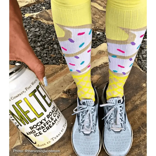 Chief Miller Compression Socks>Over-the-Calf>Marathon Marathon, Ice Cream Cone Apparel