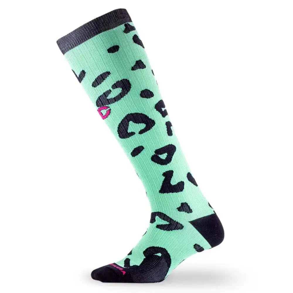 Chief Miller Compression Socks>Over-the-Calf>Marathon Marathon, Mint Cheetah Apparel