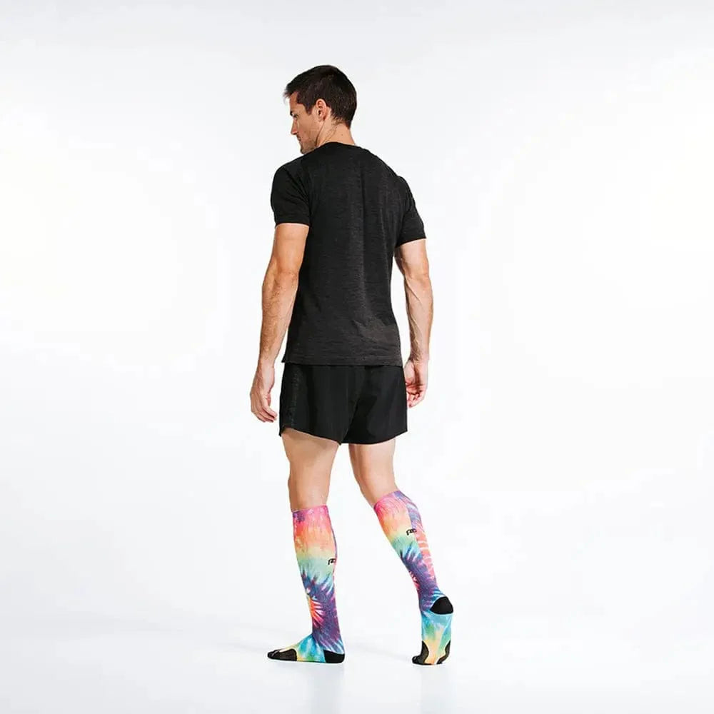 Chief Miller Compression Socks>Over-the-Calf>Marathon Marathon Printed, Rainbow Tie Dye Apparel