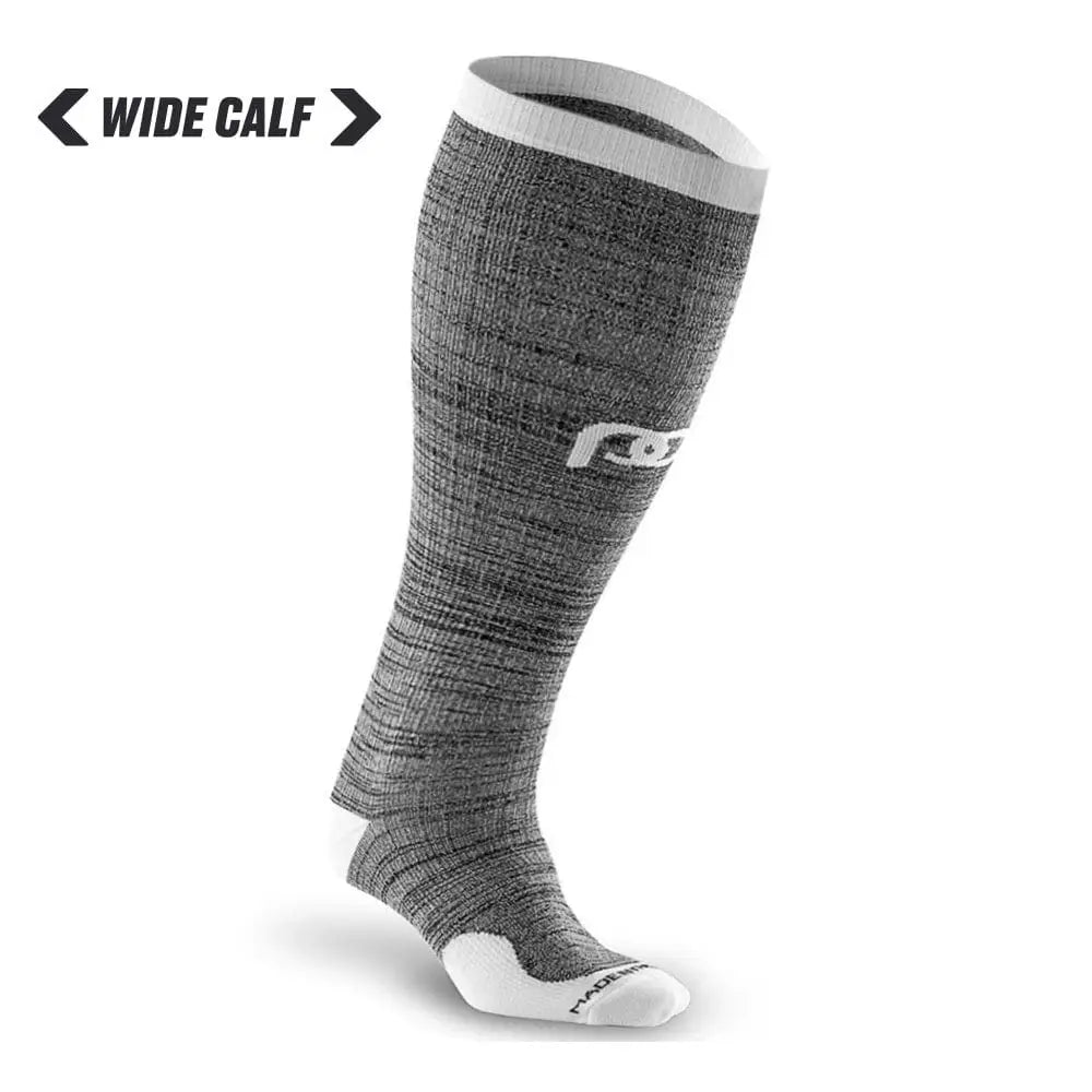 Chief Miller Compression Socks>Over-the-Calf>Marathon>Wide-Calf Marathon Wide-Calf, Heather Slate Apparel