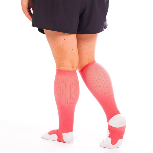 Chief Miller Compression Socks>Over-the-Calf>Marathon>Wide-Calf Marathon Wide-Calf, Just Peachy Apparel