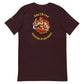 Maroon T-shirt featuring a firefighter emblem and text ENG191NE GUARDIANS OF SOUTHWEST