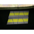 Reflective yellow and gray striped safety tape for MATTE BLACK WITH MATTE FLUORESCENT YELLOW LINE STRIPE REFLECTIVE HELMET