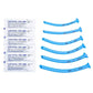 Medical lubricating jelly packets and blue curved catheters in Nasopharyngeal Airway Kit