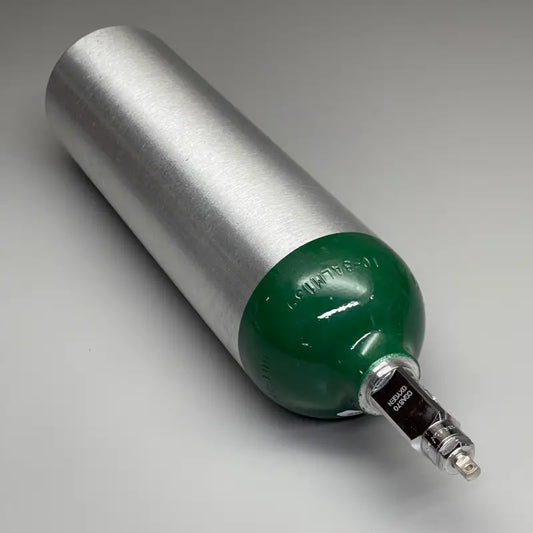 Medical Oxygen Cylinder with Green Top and Metal Post Valve for HARRISON Tank