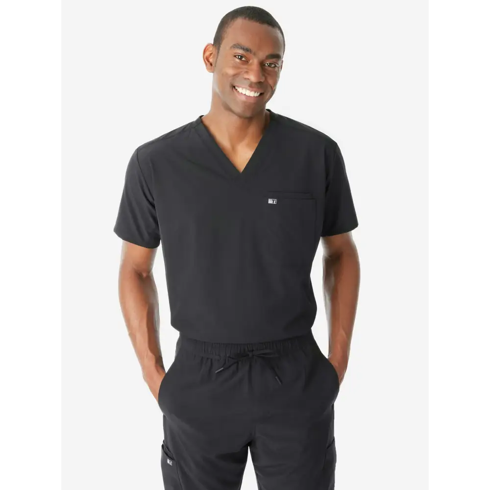 Men’s Double-Pocket Scrub Top - Men’s Scrub Top