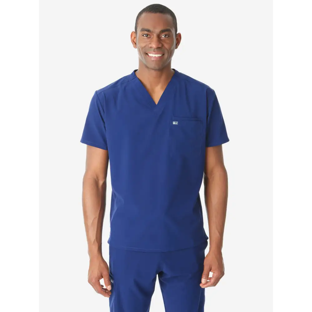 Men’s Double-Pocket Scrub Top - Men’s Scrub Top