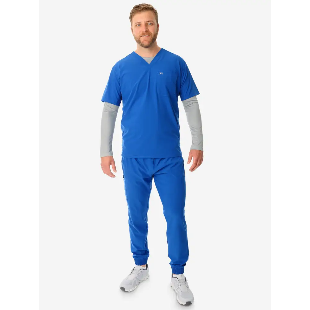 Men’s Double-Pocket Scrub Top - Men’s Scrub Top