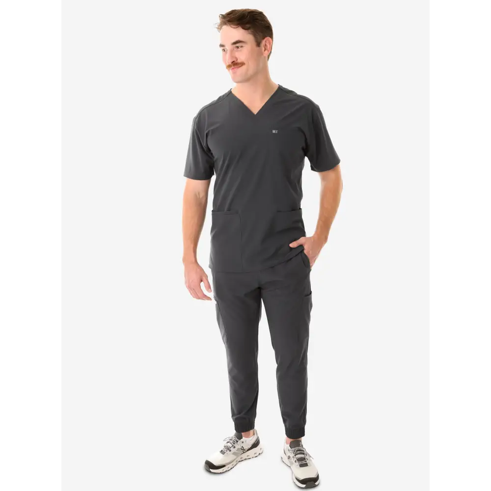 Men’s Five-Pocket Scrub Top - Men’s Scrub Top