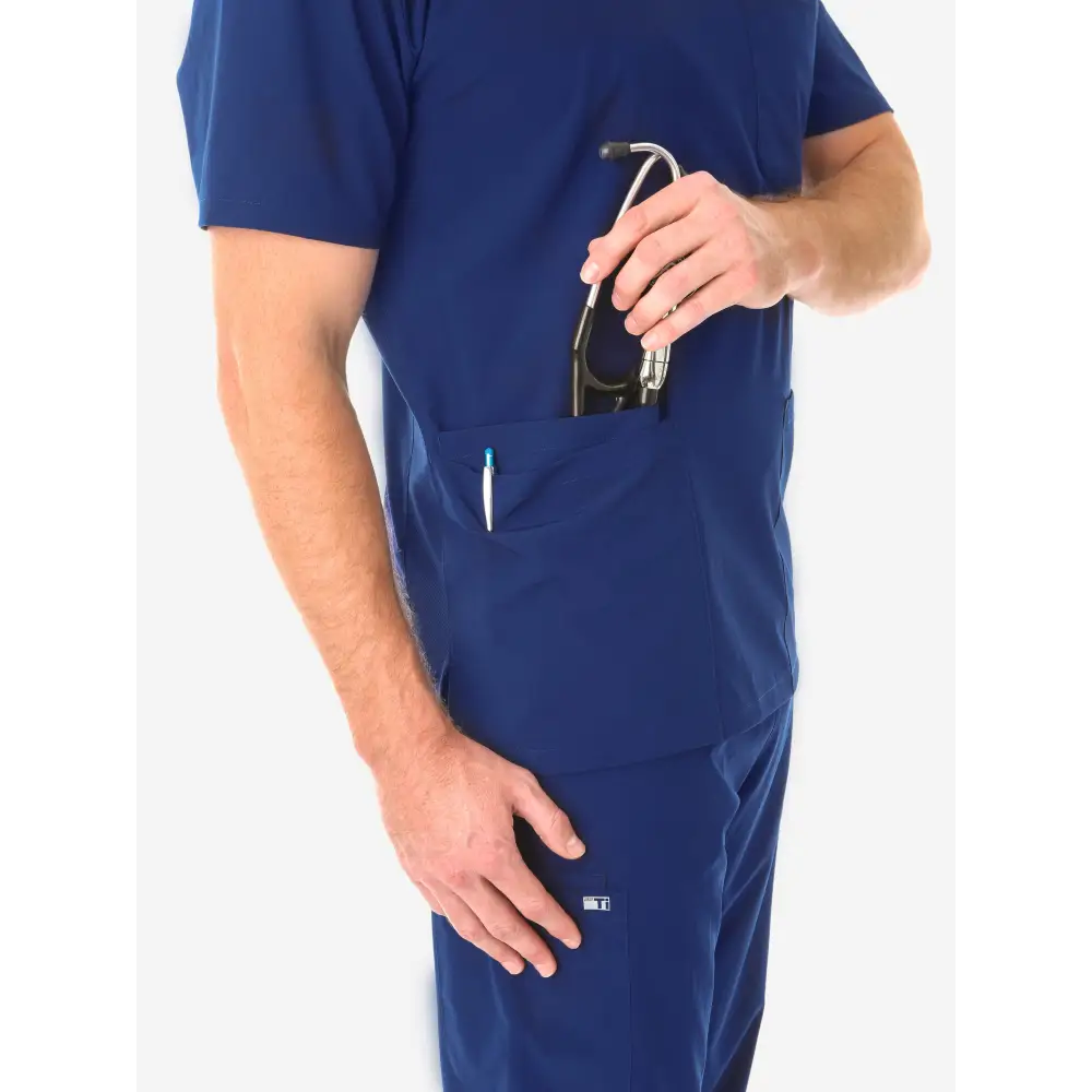 Men’s Five-Pocket Scrub Top - Men’s Scrub Top