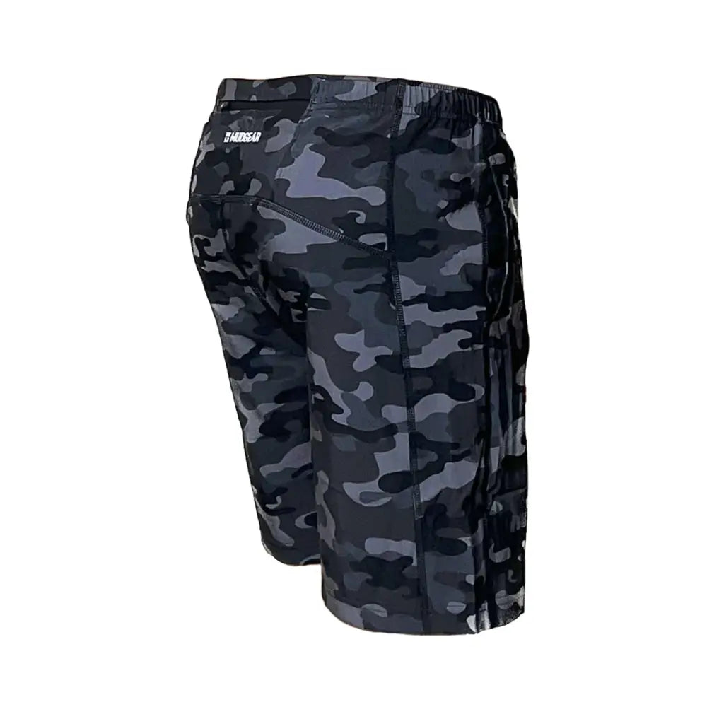 Men’s Freestyle Running Shorts (Black/Gray Camo) - Inventory