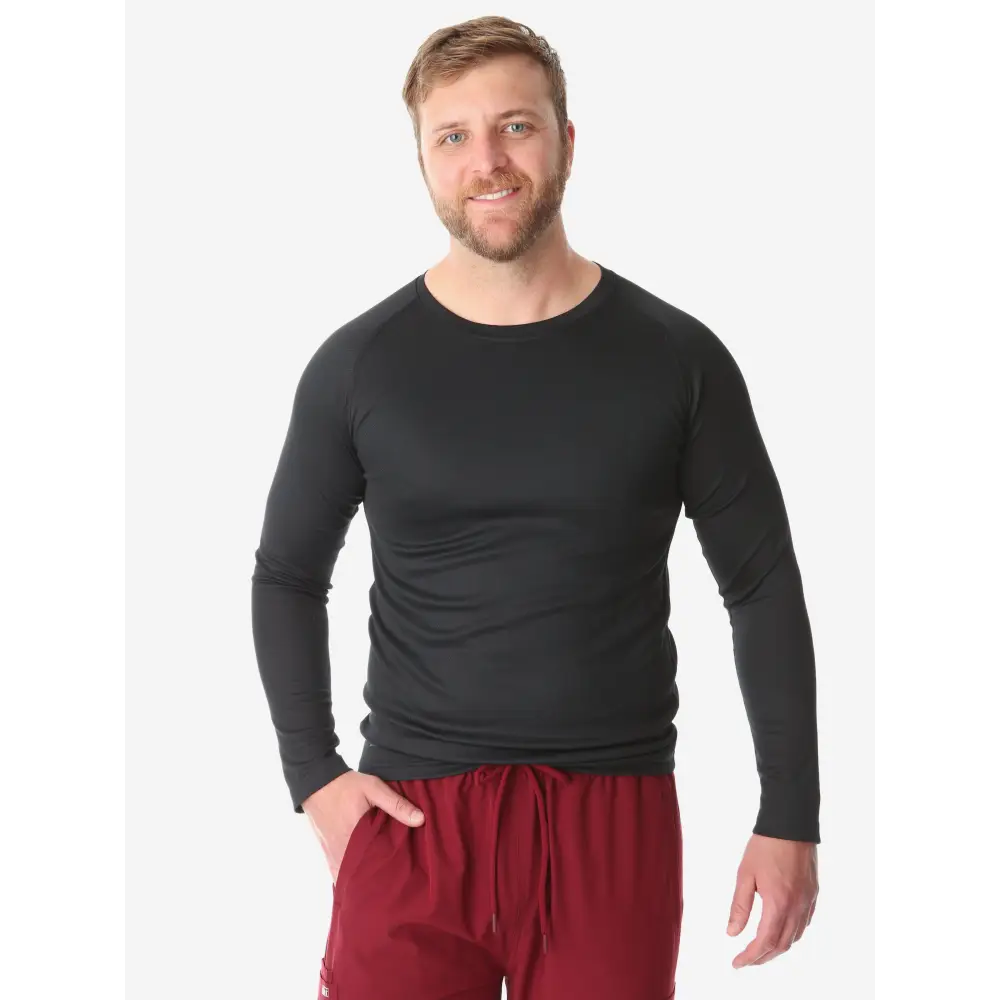 Men’s Long-Sleeve Underscrub - Real Black / XXS - Accessories