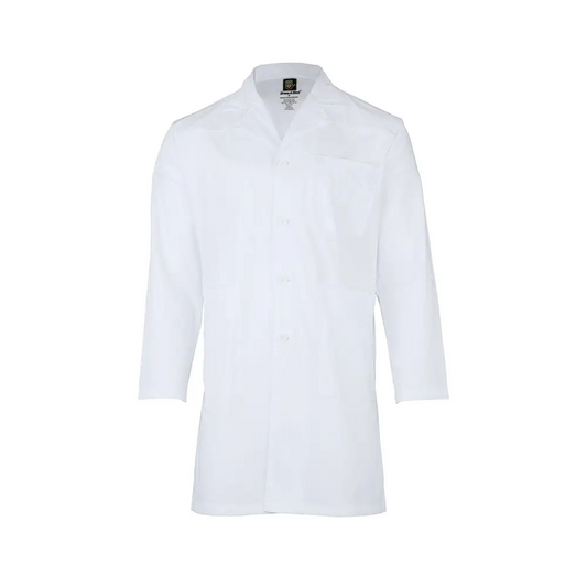 Men’s Multi-Pocket Long Lab Coat Medical Uniform - Lab Coats