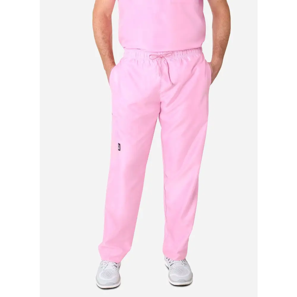 Men’s Simple Scrub Pants - Dress Shirt Pink / Regular / S - Men’s Scrub Pants