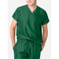 Men’s Simple Scrub Top - Hunter Green / XXS - Men’s Scrub Top