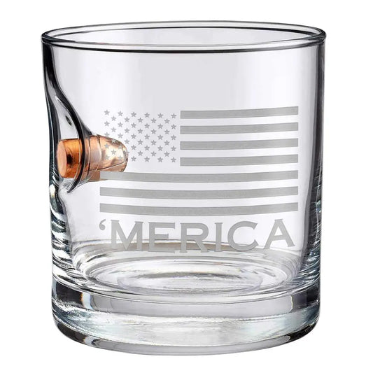 'Merica Rocks Glass - 11oz - Chief Miller Apparel