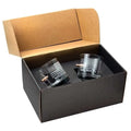 Black gift box with American flag rocks glass set for whiskey lovers - Merica Rocks Glass