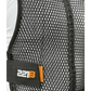 Mesh fabric panel with black strap and 22B orange text on Maxx-Dri Vest 5.0