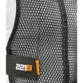 Mesh fabric panel with black strap and 22B orange text on Maxx-Dri Vest 5.0
