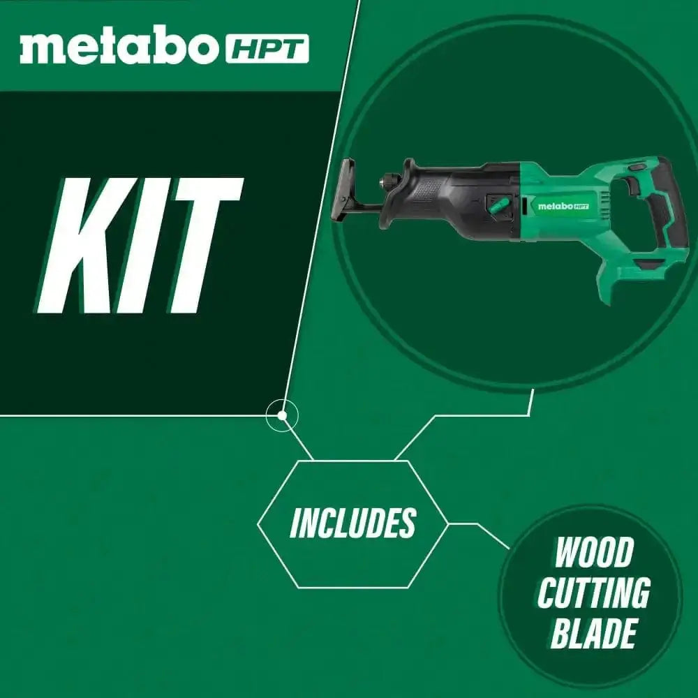 Metabo HPT CR18DBQ4M 18V MultiVolt Cordless Reciprocating Saw (Tool Body Only) - Chief Miller Apparel