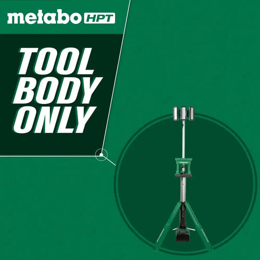 Chief Miller Work Lights Metabo HPT UB18DGQ4M 18V MultiVolt™ Cordless 4,000 Lumen LED Tripod Site Light Apparel