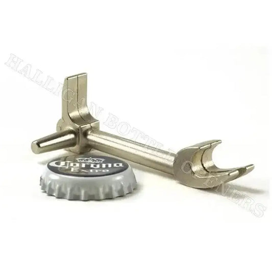 Key Chain Bottle Opener with Corona bottle cap and metal opener displayed together