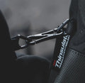 Metal carabiner clip on black fabric with Thinsulate label for M-Tac Gloves Soft Shell