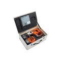 Metal carrying case with orange power tools in Husqvarna 540i Battery Powered Core Drill Kit
