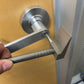 Metal door handle removal tool with forked end for Hooligan Forced Entry Tool