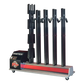 Metal frame ski rack compatible with Vortex MD5 Mobile Dryer for turnout gear uprights
