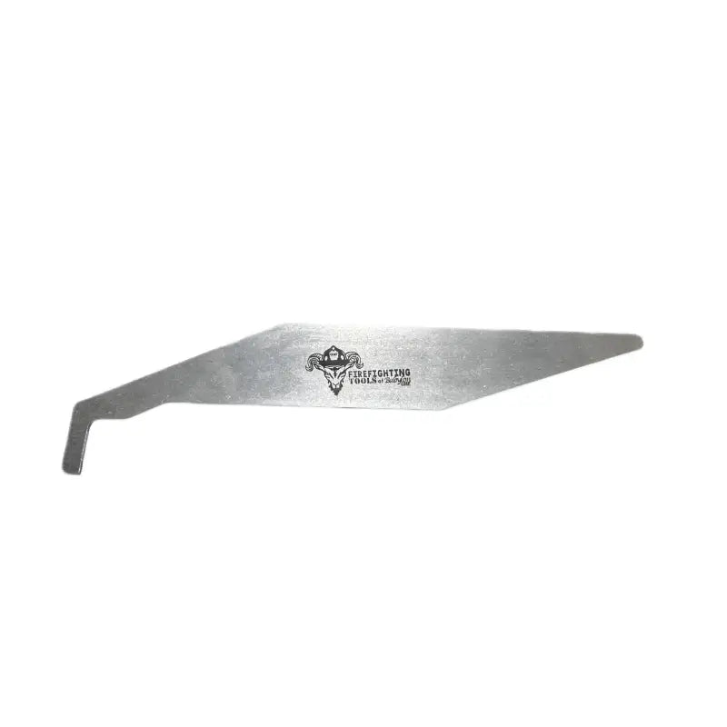 Metallic knife blade with curved tip for the world famous FirePik lock loiding tool