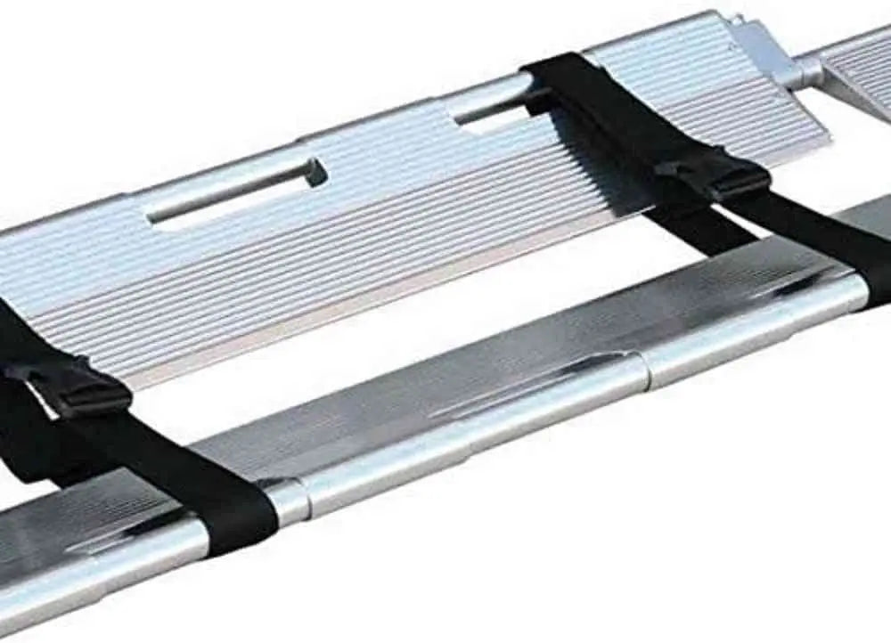 Metallic folding stretcher with black straps for LINE2design Emergency Medical use