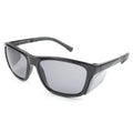 Black-framed METEL M40 Safety Glasses with side shields and polycarbonate lenses