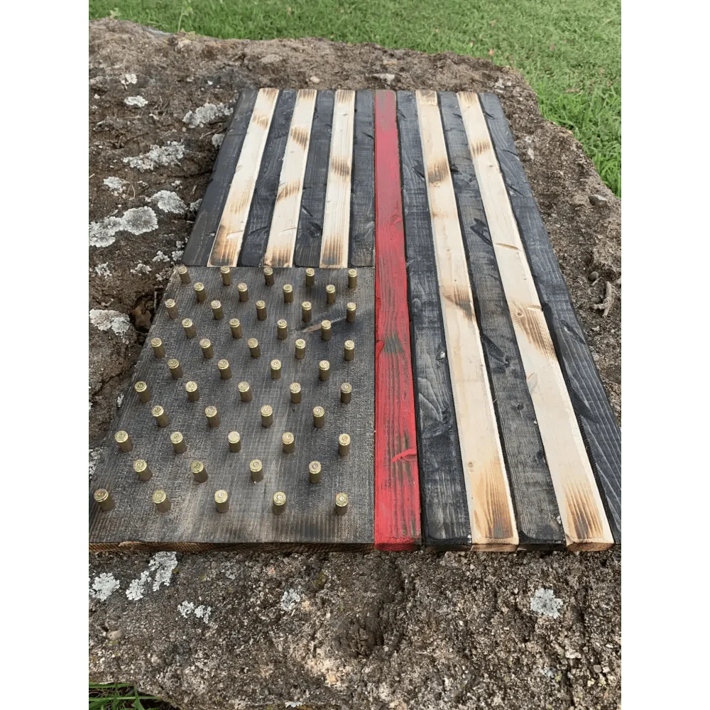 Chief Miller Meticulously Handcrafted American Flags with Brass Casings Apparel