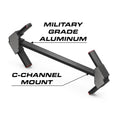 Military-grade aluminum C-channel mount for Feniex Quantum Arrow Board for first responders