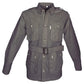 Military-style Safari Jacket for Men with buttoned flap covered chest pockets and belt